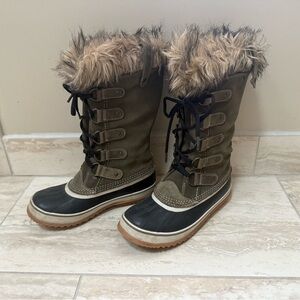 Sorel “Joan of Arctic “ Faux Fur-Lined Winter Waterproof Boots